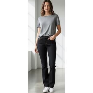 NWOT J. Brand low waisted black denim boot cut jeans